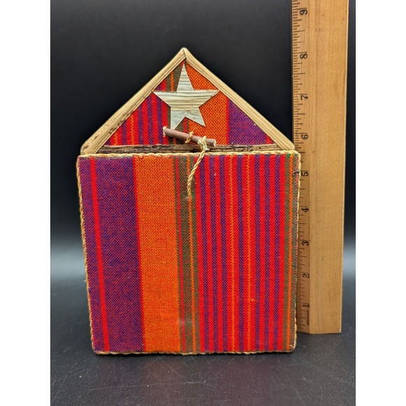 13 pc Handmade African Kenya Banana Fiber Palm Leaf Nativity Set Christmas Decor - Picture 15 of 16